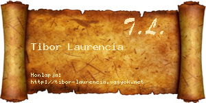 Tibor Laurencia névjegykártya